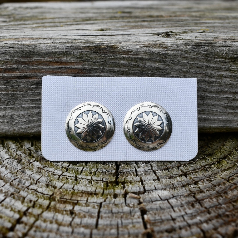 Concho Stud Earrings